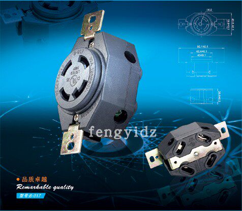 镶入式插座B-017 带双耳螺丝孔