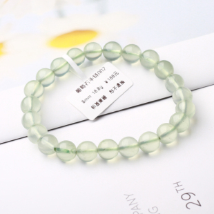 天然葡萄石手链透绿水晶手串饰品首饰送女友冰种超透手串