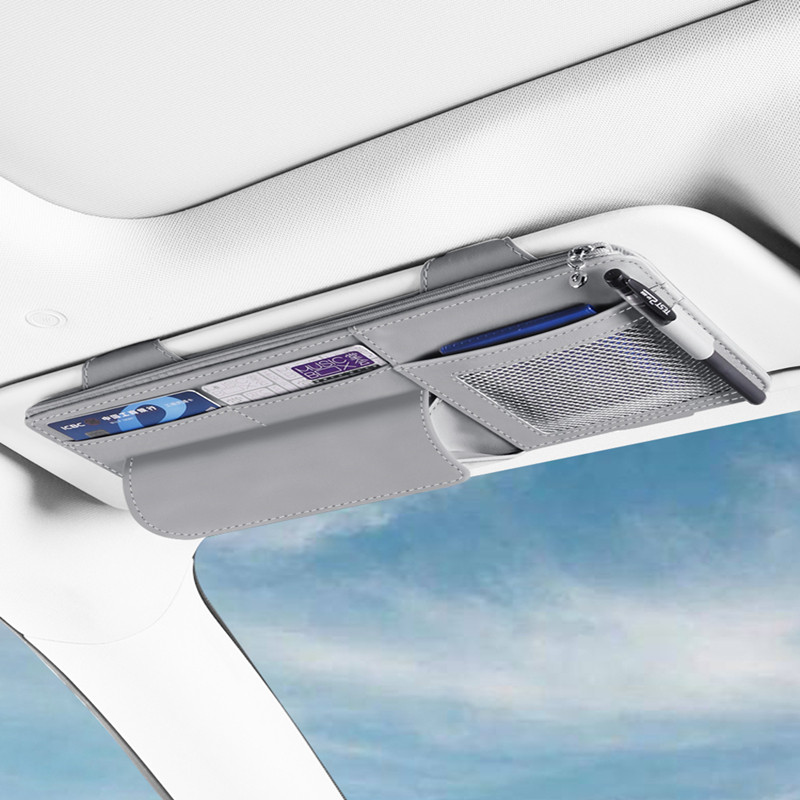 汽车遮阳板收纳夹多功能车载车内眼镜夹卡片夹收纳袋证件夹收纳套,汽车用品/电子/清洗/改装,车用眼镜夹/票据夹,淘宝优惠券,粉丝福利购,淘宝优惠卷