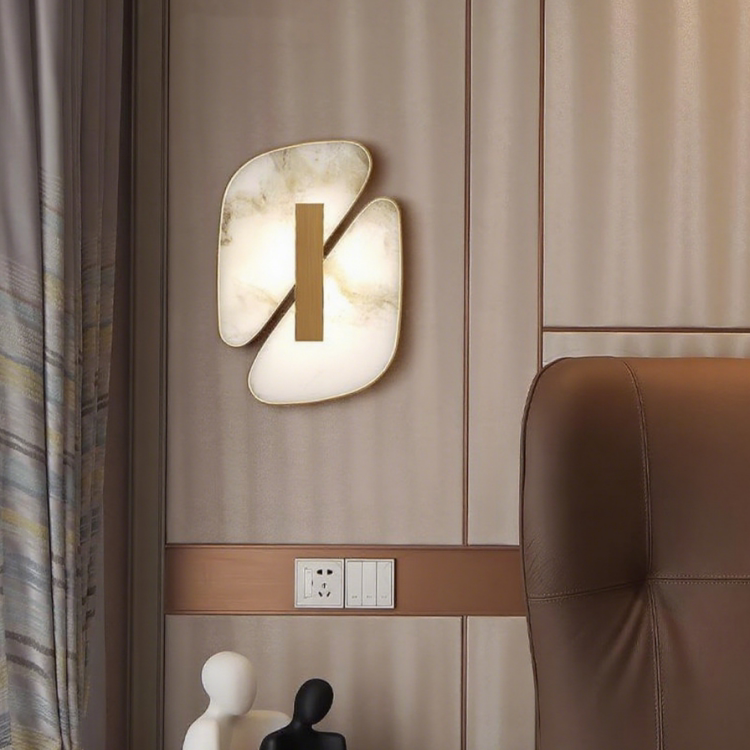 设计师云石壁灯西班牙卧室床头创意个性客厅背景墙楼梯过道灯具