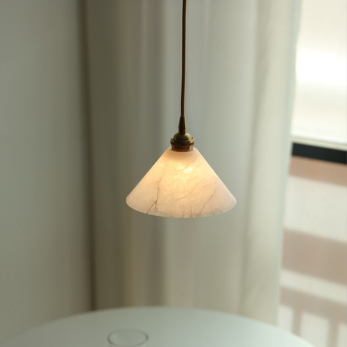 西班牙天然云石北欧轻奢小吊灯