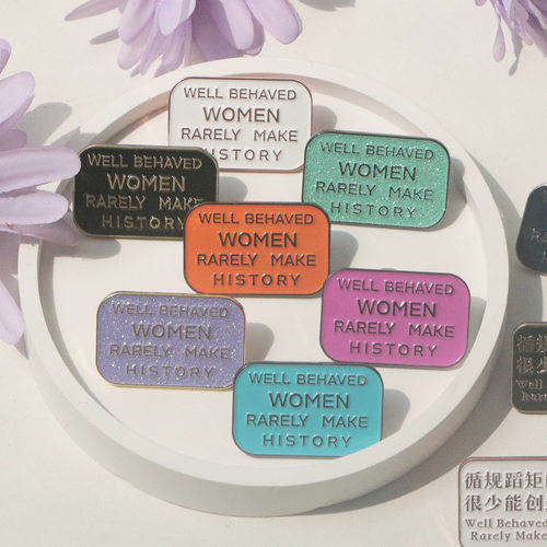 文学复古ins饰品文字胸针