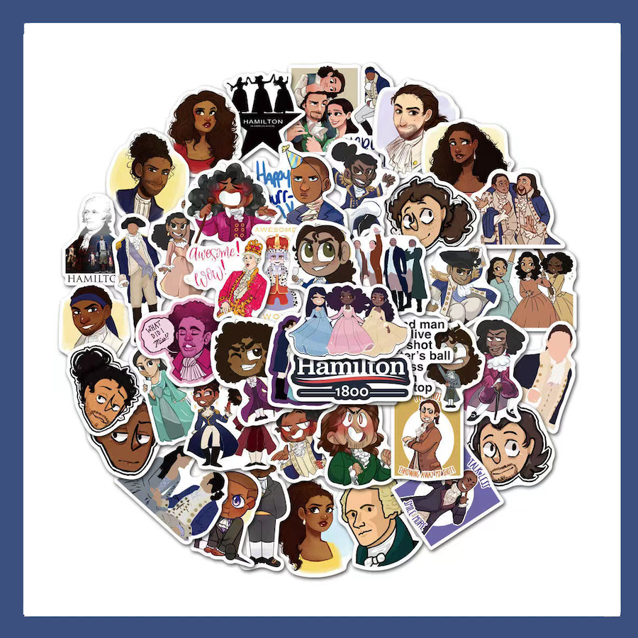 汉密尔顿贴纸50张音乐剧涂鸦