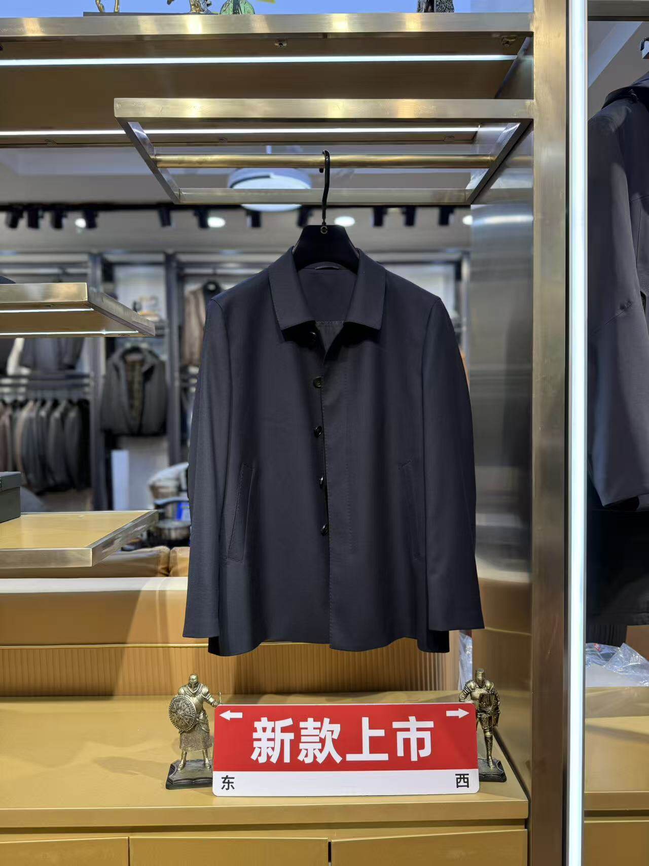 秀而高端2026早春新款新商务休闲经典翻领显瘦百搭上衣外套8816