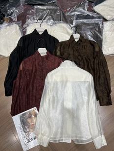 2026早春新款新中式国风盘扣立领长袖衬衫女宽松显瘦上衣衬衫