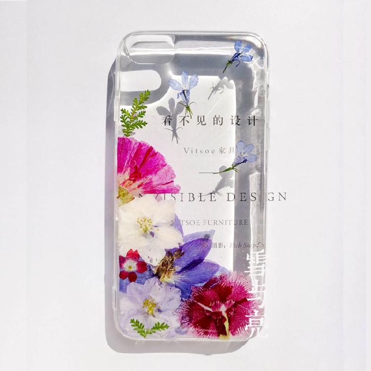 永生花干花手机壳蓝紫色系