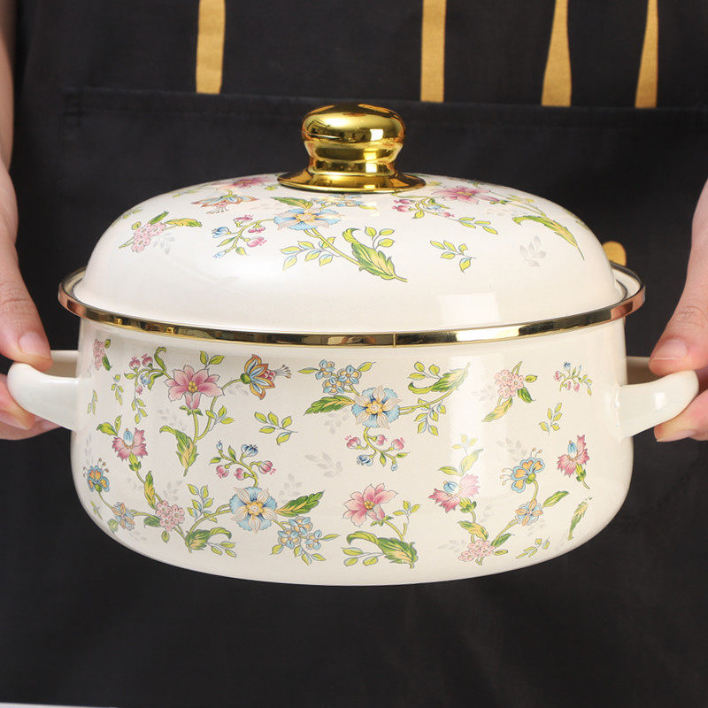 欧丽家珐琅搪瓷罐家用特厚双耳猪油罐带盖燃气电磁炉通用辣椒油罐,厨房/烹饪用具,猪油罐,淘宝优惠券,粉丝福利购,淘宝优惠卷