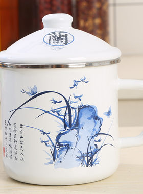 搪瓷复古大众手工健康杯子摔不碎