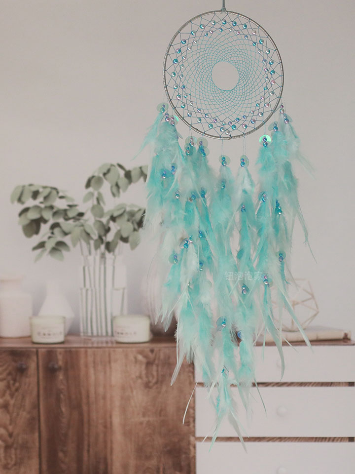 羽毛饰品捕梦网挂饰复古风铃