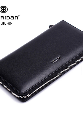 SHERIDAN 喜来登 NL161013S头层牛皮 高端时尚 手包 黑色真皮拉链