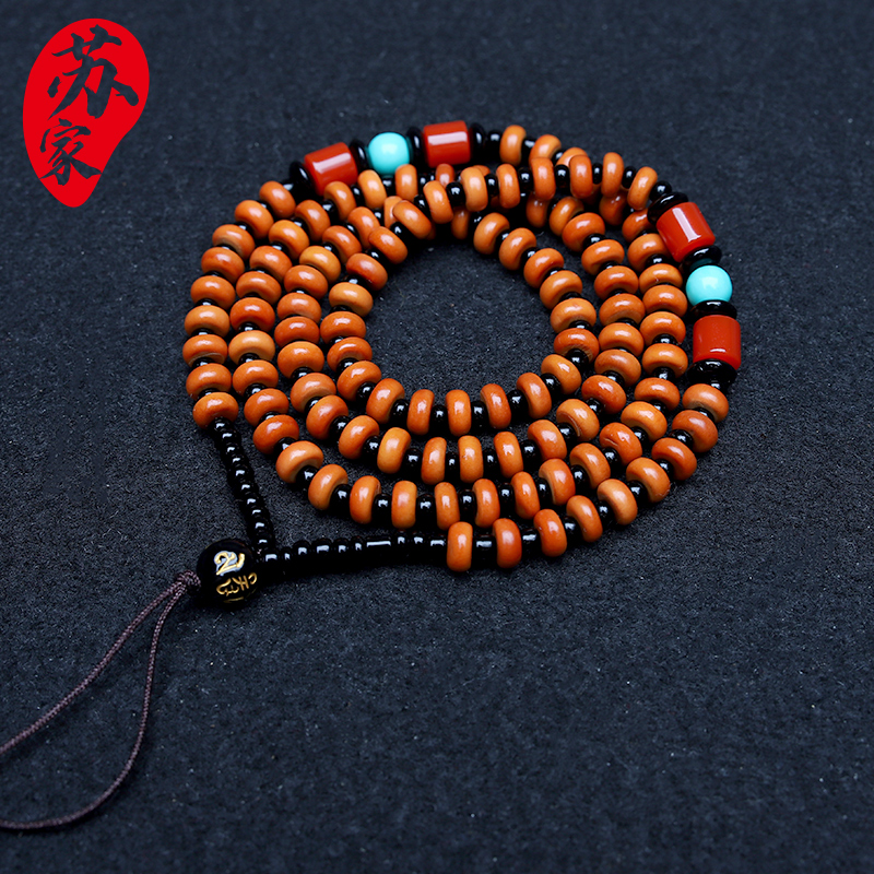 苏家橄榄核男女手工打磨项链