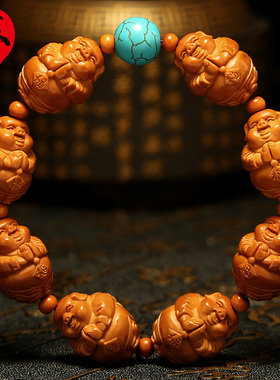 苏家男女橄榄核手工雕刻手串