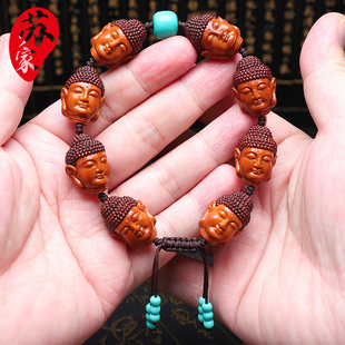橄榄核手串佛祖大日如来佛头精品核雕文玩手把件手工雕刻手链男女