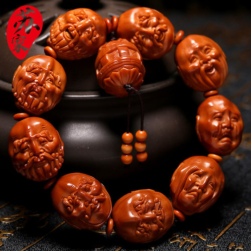 十八罗汉橄榄核手串橄榄核雕
