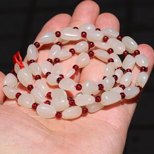 【小胡子玉器】和田玉 白玉 籽料精修 项链挂绳