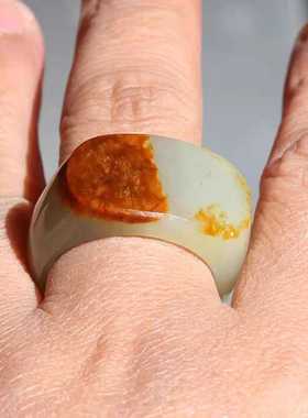 20mm高青戒子和田玉籽料