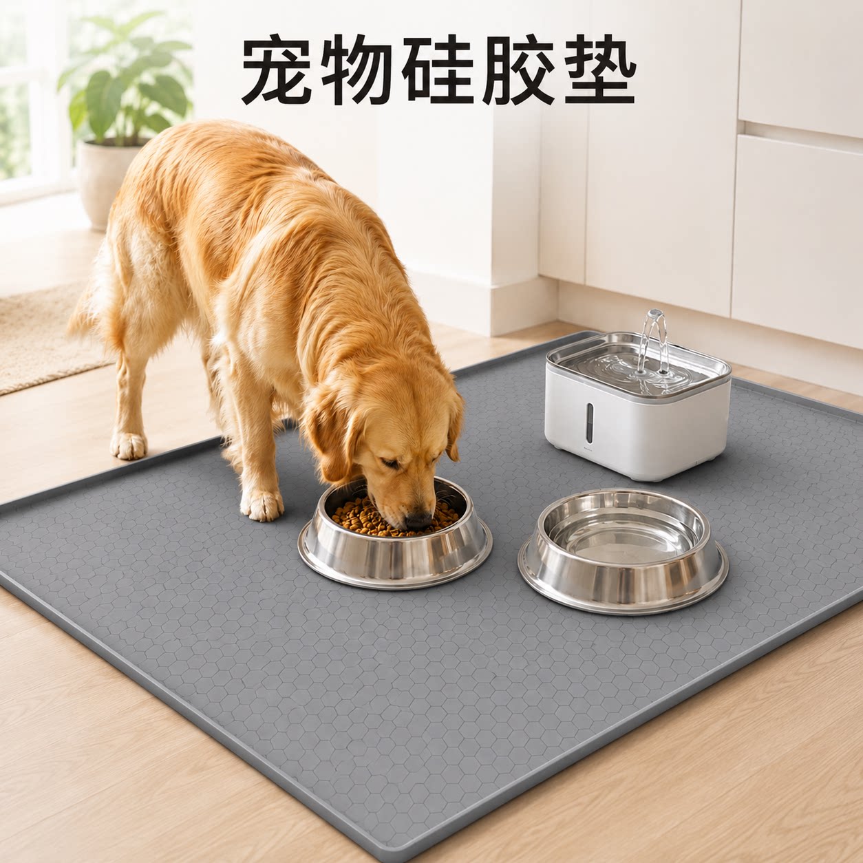 猫砂垫硅胶材质防水防滑可重复清洗防带出猫砂防外溅超大猫狗垫子
