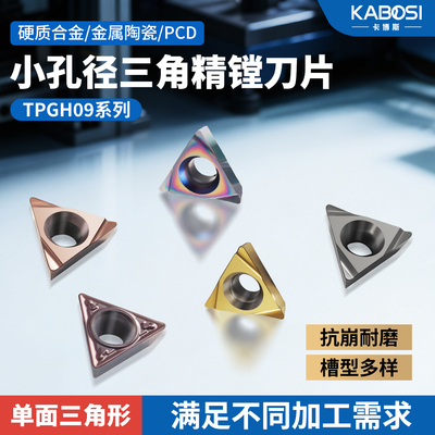 卡博斯TPGH09数控刀片镗内孔精车