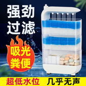 龟缸过滤器乌龟鱼缸过滤制氧一体机水泵低水位乌龟缸循环系统龟箱