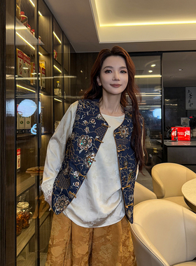 恩佳N 【430】国风刺绣马甲外套26228906