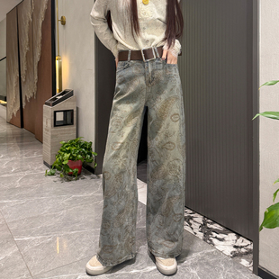 26227917 复古高腰显瘦高弹纽扣休闲裤 恩佳N 335