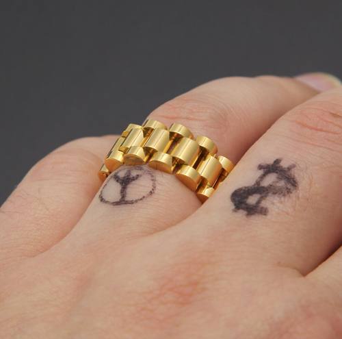 现货欧美百搭男女新款不锈钢戒指