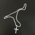 Silver 4mm* 51cm + Cross