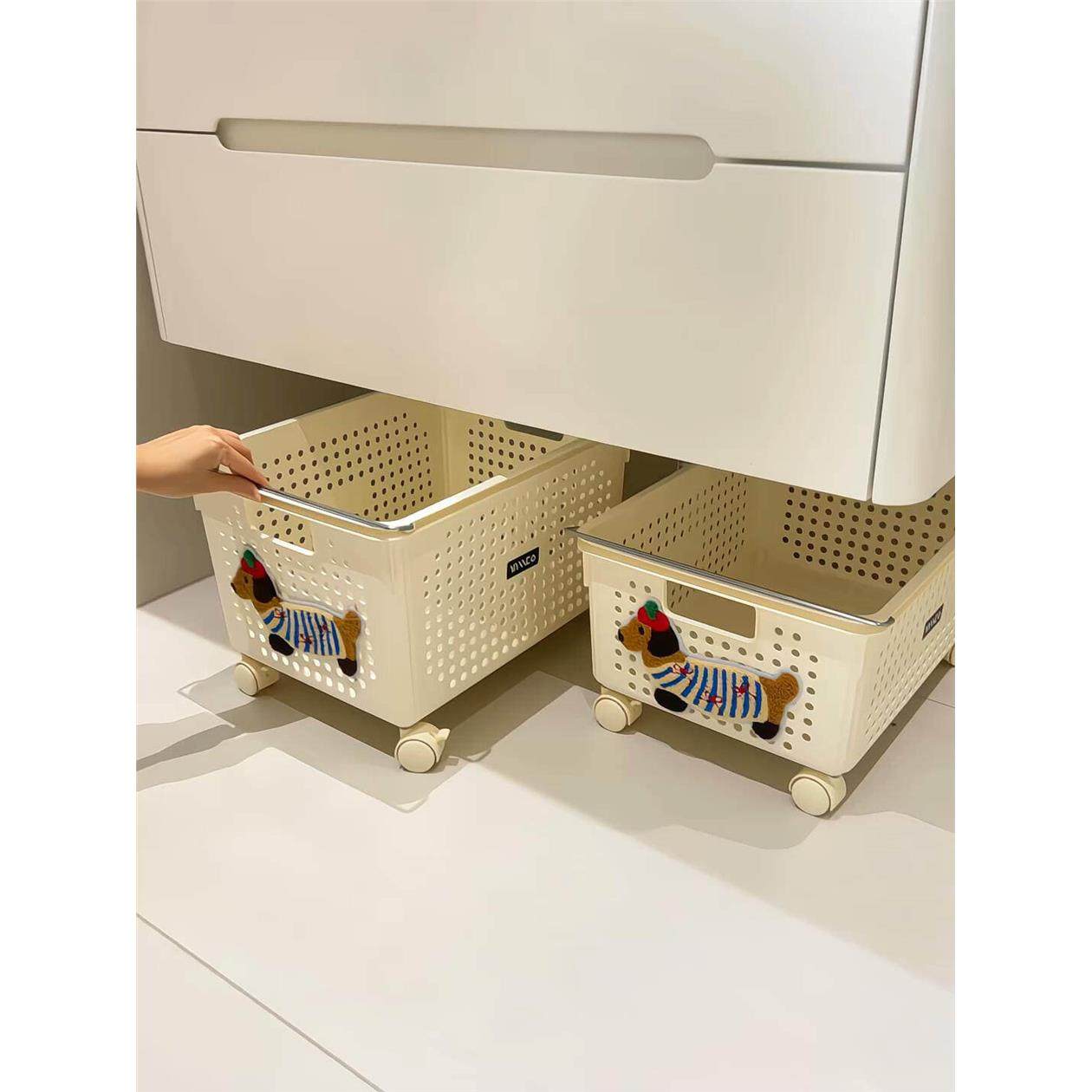 卫生间柜下篮子浴室脏衣服收纳筐脏衣篮篓家用高颜值大容量多功能