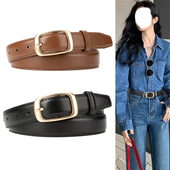 黑色复古装 饰牛仔裤 带韩版 腰带女2026新款 休闲简约皮带女时尚 简约