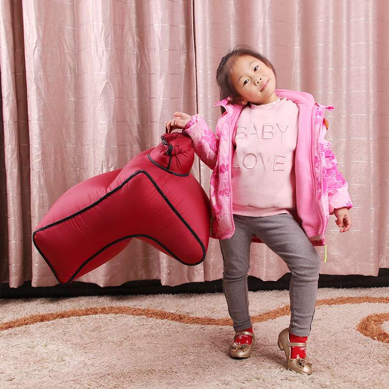 户外旅行便携折叠口袋座椅随身小凳软座免工具充气少儿靠背椅