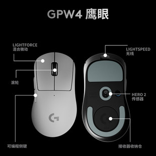 罗技（G）PRO X SUPERLIGHT 2 DEX无线游戏鼠标 GPW4鹰眼