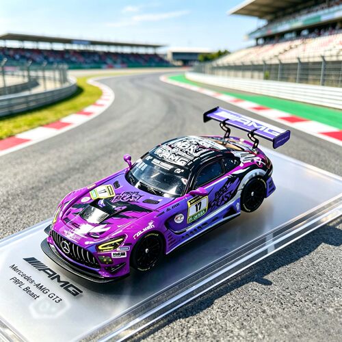 Kilo works 1:64 奔驰AMG GT3 EVO 17紫色怪兽纽博格林 合金车模