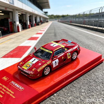 TW 1:64 法拉利F355 challenge 红色澳门1994冠军 合金汽车模型
