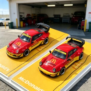 1:64 保时捷 911第三代车型 RWB 964/930 麦当劳涂装 合金车模