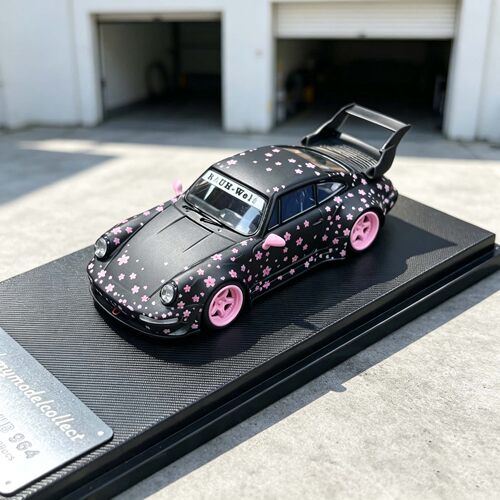 Model Collect 1:64 保时捷 911 RWB964 高尾翼宽体 合金汽车模型