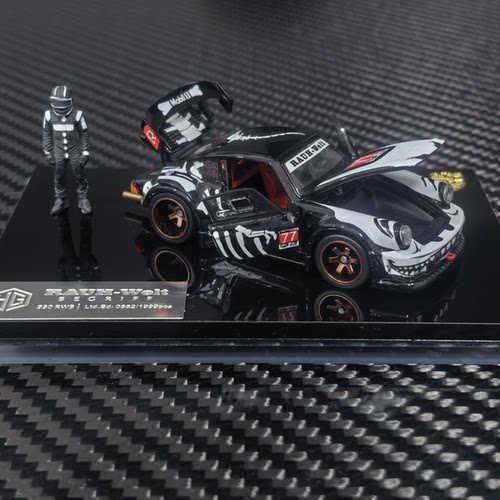 HG 6426104 FG 定制款  1:64  RWB 930 #77 白骨龙合金全开模型