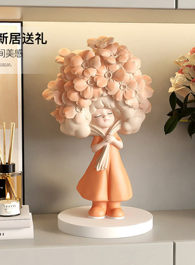 治愈女孩新年礼物儿童存钱罐玄关客厅喜庆装饰高级感摆件乔迁礼物