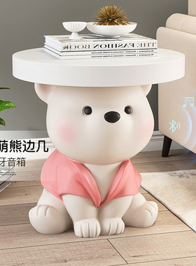 创意熊摆件大型落地家居饰品客厅电视柜沙发旁茶几床头柜乔迁礼物