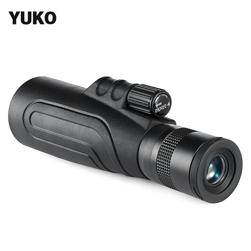 新款YUKO单筒望远镜变倍高清8-20x50微光夜视户外手机拍照望眼镜