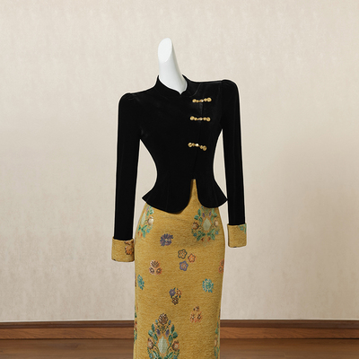 新中式国风改良旗袍连衣裙