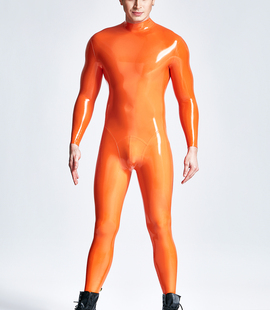 3D立体裆 乳胶紧身衣 无拉链脖子进入 高弹定制 全身无拉链