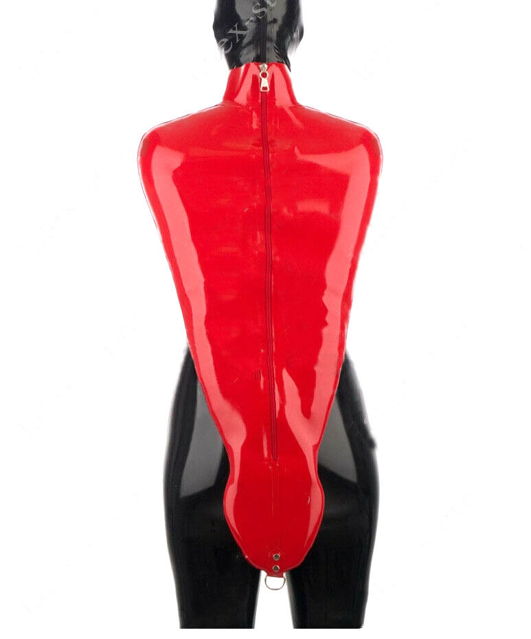 MY 乳胶手臂束缚衣 latex hand catsuit