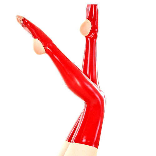 乳胶衣乳胶长筒袜 乳胶高筒袜 latex long stockings 踩脚  定制