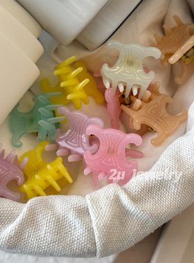 韩国ins新款迷你小号抓夹醋酸刘海碎发侧边夹甜美鲨鱼夹少女发饰