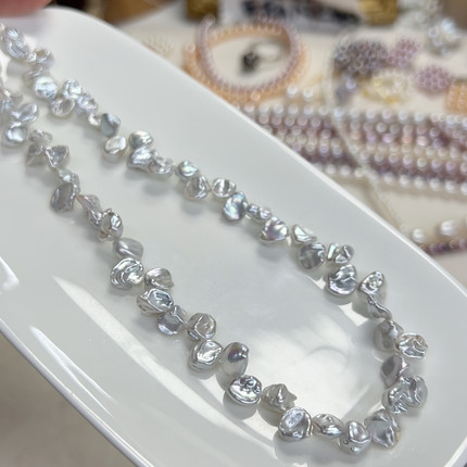 7-8银蓝花瓣几乎无暇