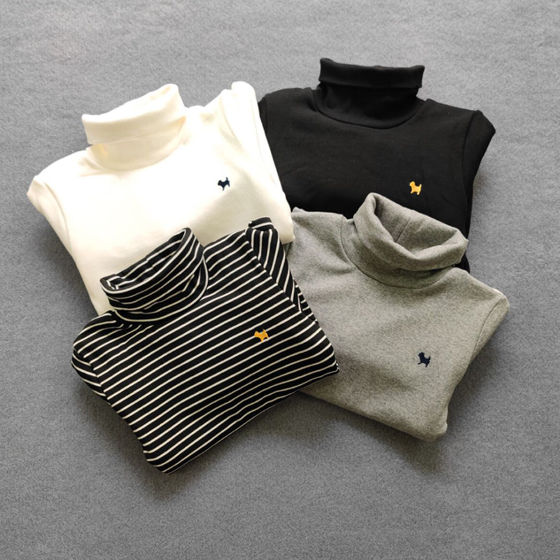 儿童加绒加厚打底衫内搭冬装2025中大男女童全棉高领长袖t恤纯色,童装/婴儿装/亲子装,T恤,淘宝优惠券,粉丝福利购,淘宝优惠卷