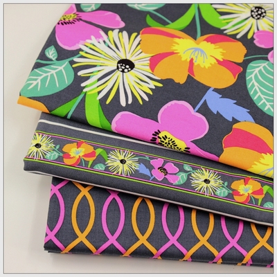 纯棉印花布料床品门帘灰黄花甩卖