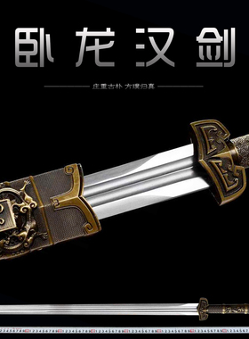 龙泉市卧龙汉剑长款收藏刀剑