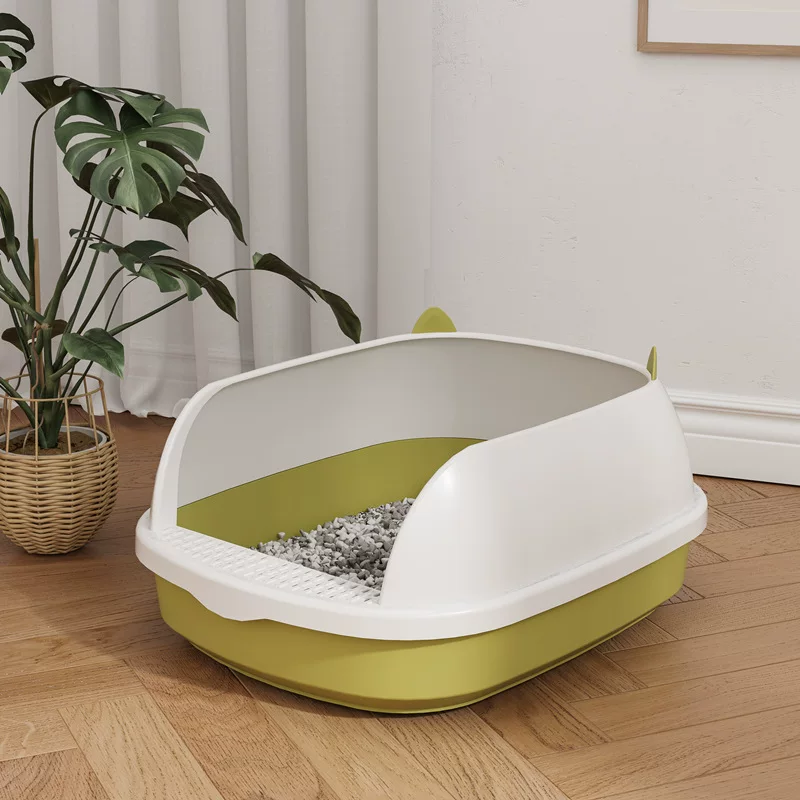 Half -closed cats sand pot large disassembly anti -splashed cat toilet cat cat sand pot pet supplies