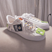 雏菊款 嘻哈个性 OW联名鞋 回力原创爆改GD合作款 男女款 帆布鞋 小白鞋